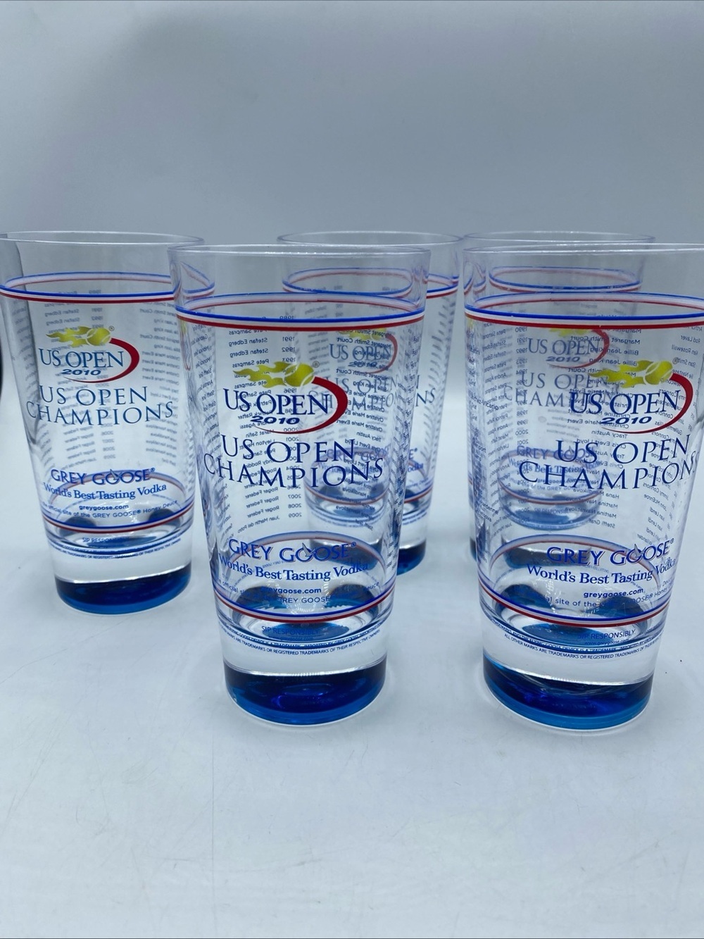 US Open Champions Grey Goose Plastic Cups Souvenir 6" Cup 2010 Vodka Honey 5